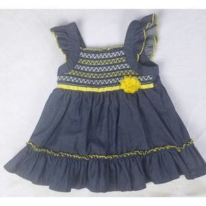 Kids Headquarters Shirred Ruffle Top sz 3T